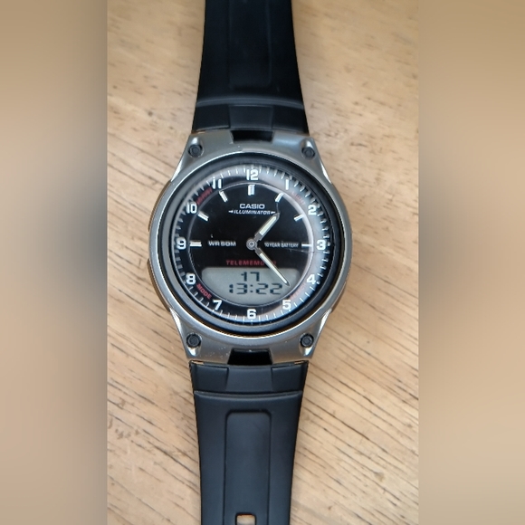 X Vintage 2015 Casio Men's Illuminator Telememo 30 watch 40mm - Picture 9 of 9